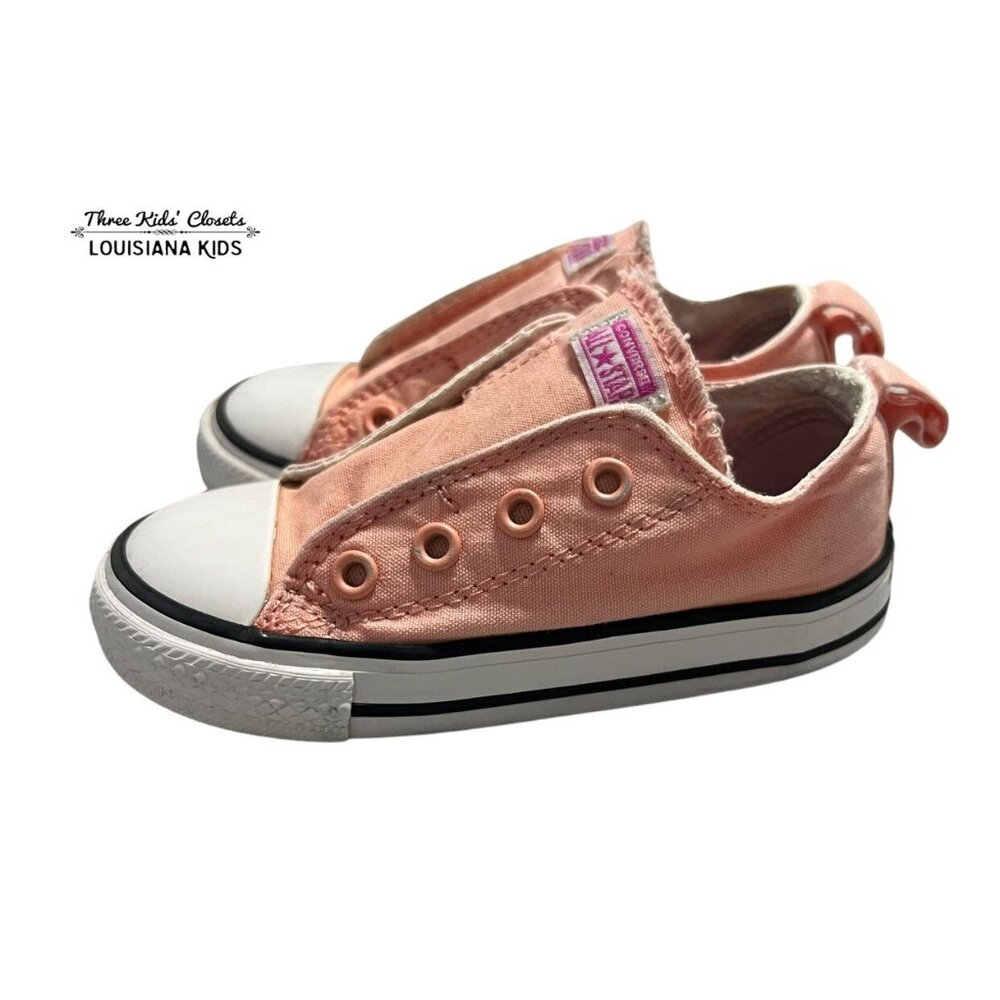 Converse Sz 7 Storm Pink Slip On Sneakers